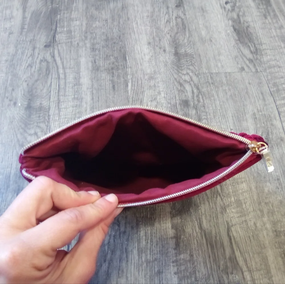 Elegant Burgundy Clutch
